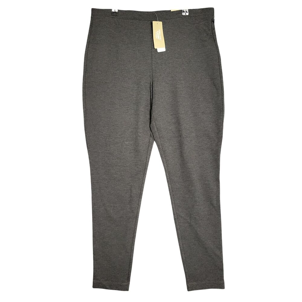 NWT CHICOS Gray Fabulously Slimming Legging Ankle Pants SIZE 2 US LARGE 12
